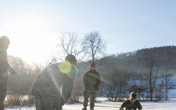 CBIRF Marines and Sailors with Bravo Co. Conduct a Polar Plunge