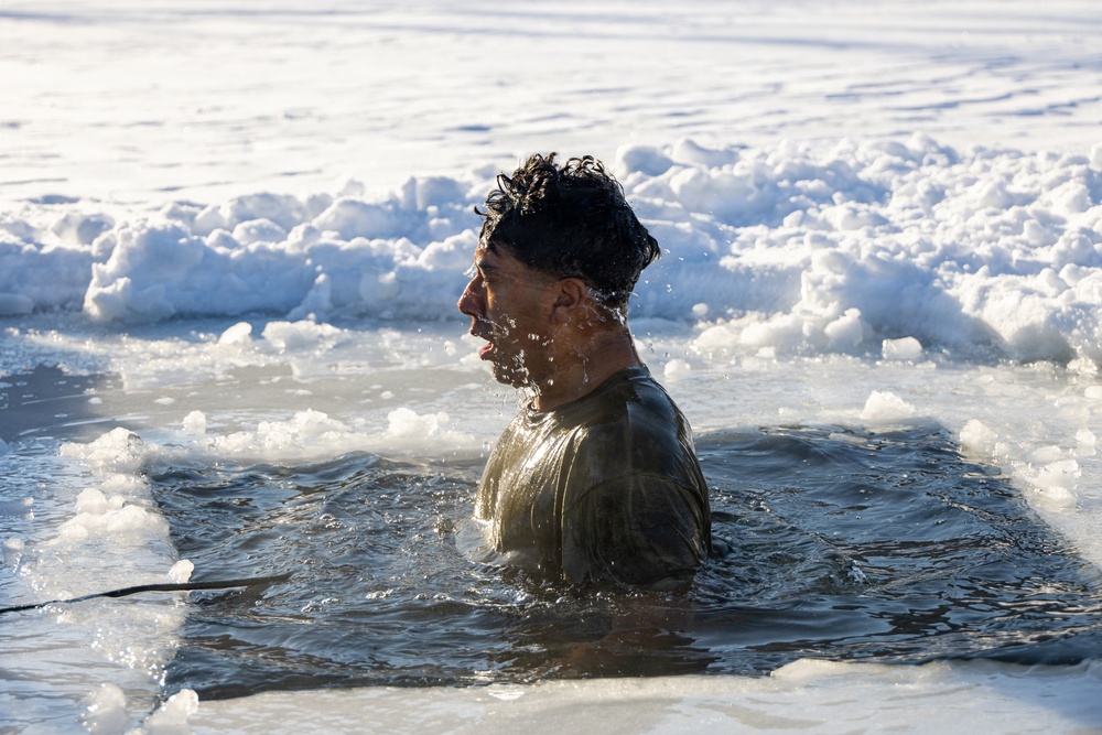CBIRF Marines and Sailors with Bravo Co. Conduct a Polar Plunge