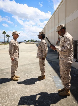 TF 51/5th MEB career counselor meritoriously promotes to rank of gunnery sergeant