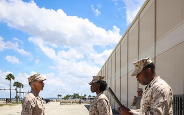 TF 51/5th MEB career counselor meritoriously promotes to rank of gunnery sergeant
