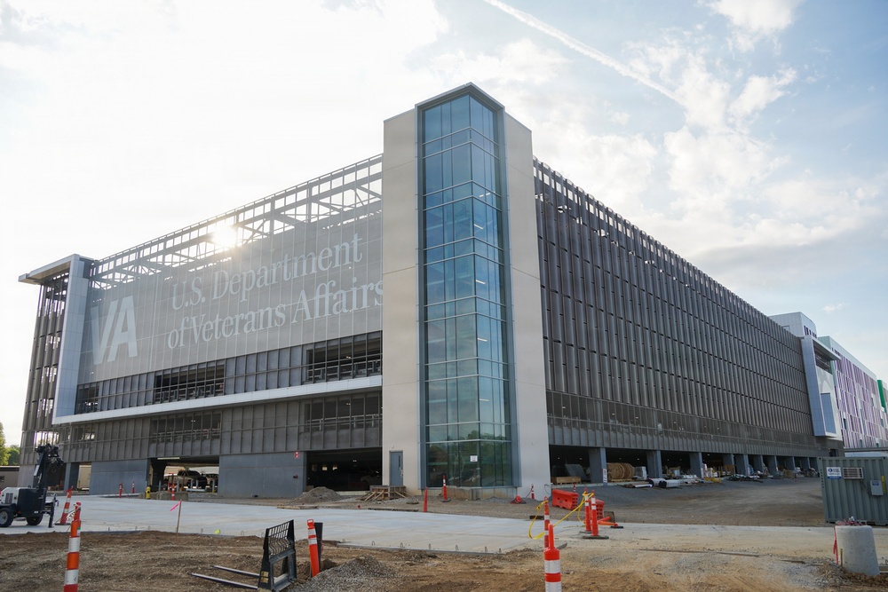 Construction continues at the site of the Louisville VA Medical Center April 16, 2026