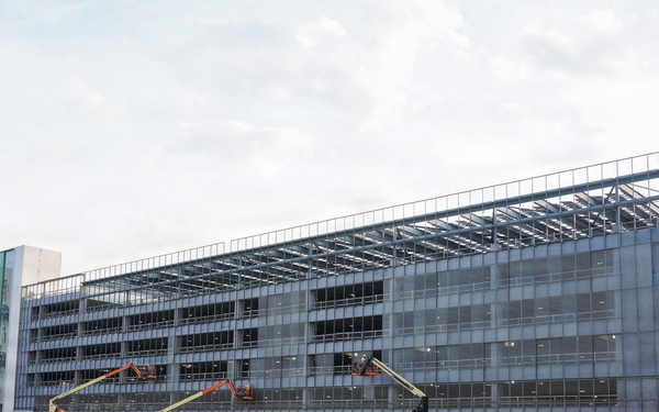 Construction continues at the site of the Louisville VA Medical Center April 16, 2026