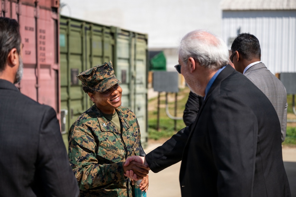 Marine Corps Col. Wynndee M. Young Visits NSWC Corona