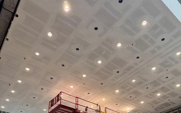 Construction continues at the site of the Louisville VA Medical Center April 16, 2026