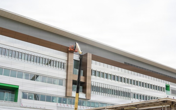 Construction continues at the site of the Louisville VA Medical Center April 16, 2026