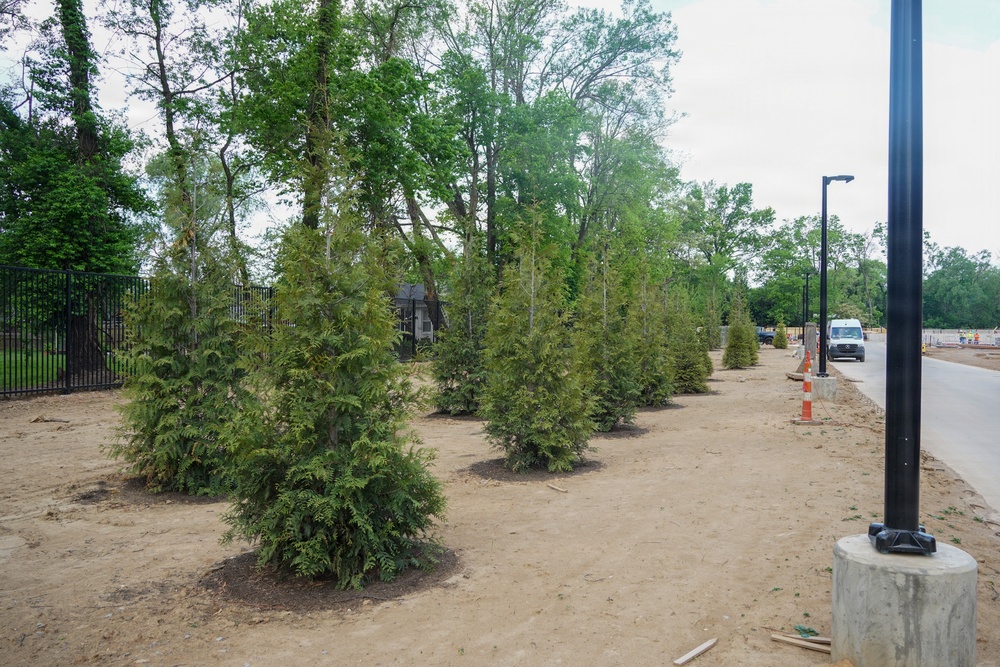 Construction continues at the site of the Louisville VA Medical Center April 16, 2026