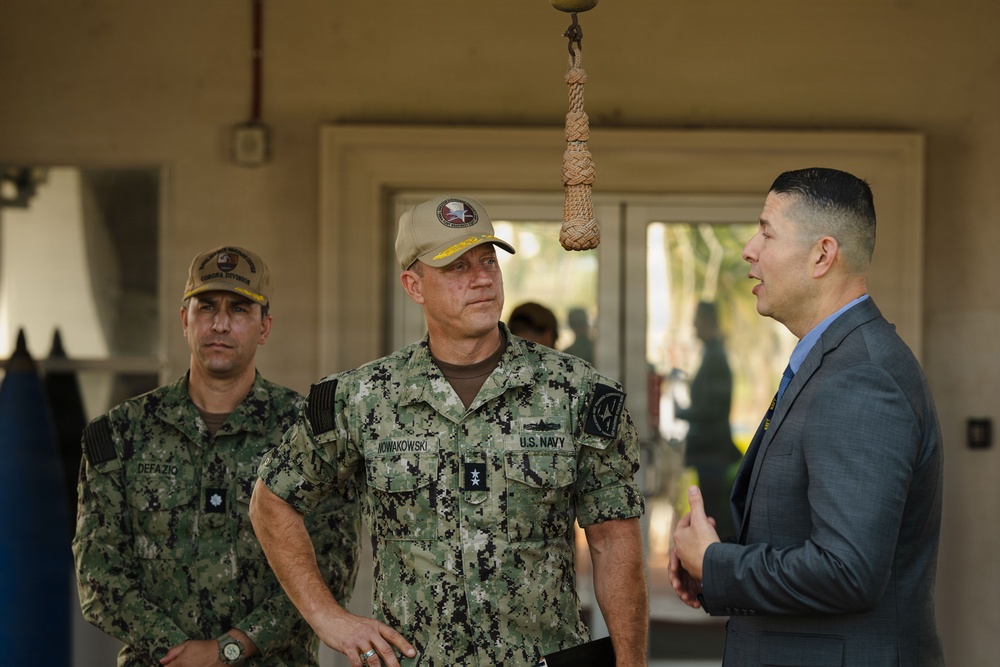 Rear Adm. Robert Nowakowski Visits NSWC Corona