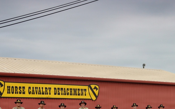 1st Cavalry Division leads a staff ride at the Horse Cavalry Detachment