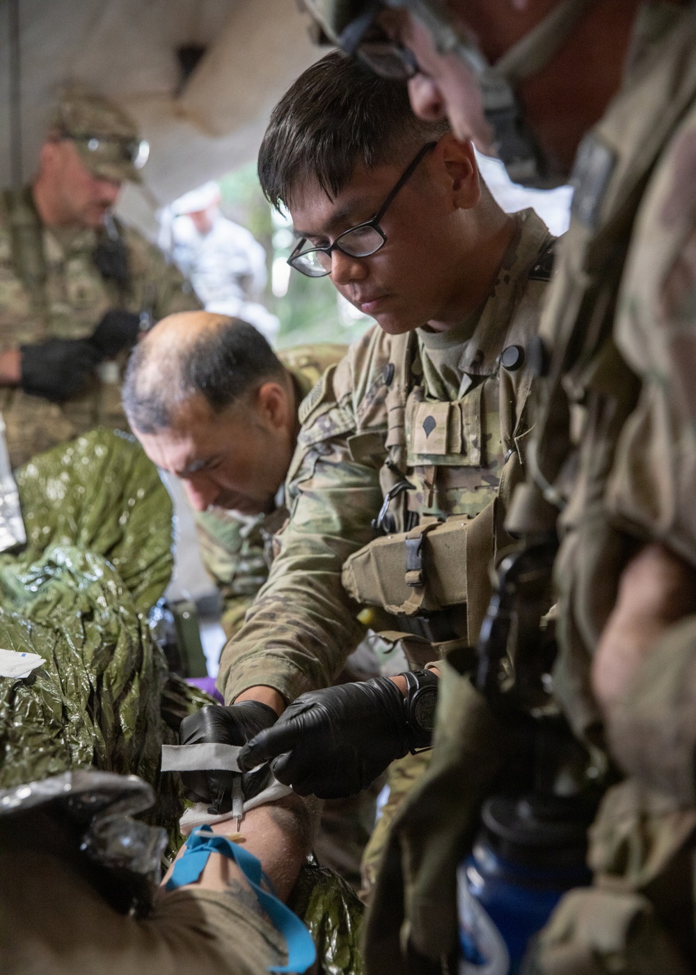 No Refrigeration Needed: Army Medics Learn Walking Blood Bank Transfusion Techniques During Combined Resolve