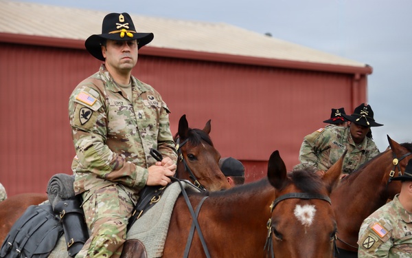 1st Cavalry Division leads a staff ride at the Horse Cavalry Detachment