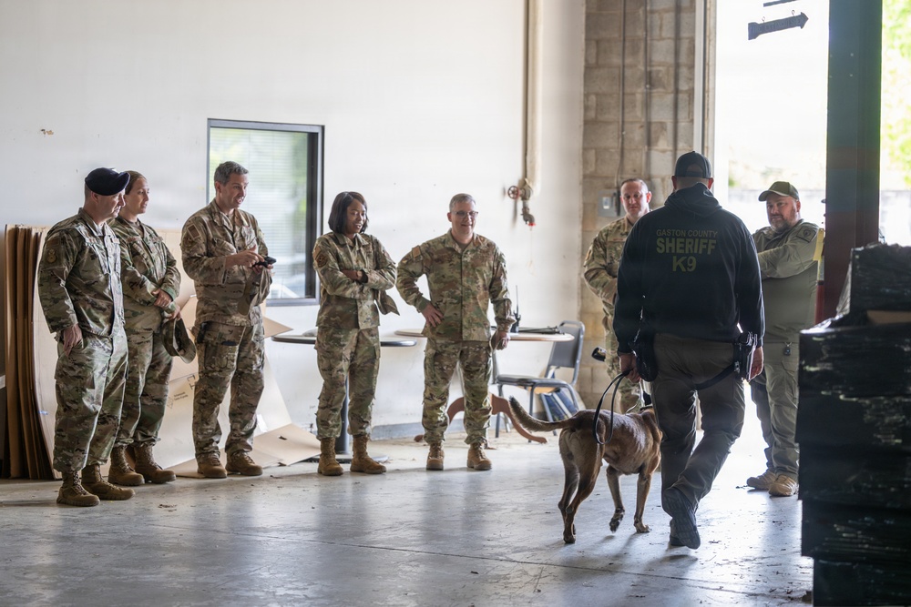 145th Airlift Wing hosts training for local law enforcement K-9 units