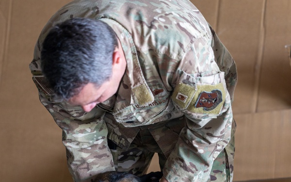 145th Airlift Wing hosts training for local law enforcement K-9 units