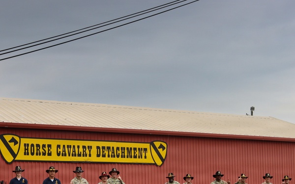 1st Cavalry Division leads a staff ride at the Horse Cavalry Detachment