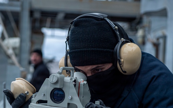 USS Nimitz Transits the Strait of Magellan