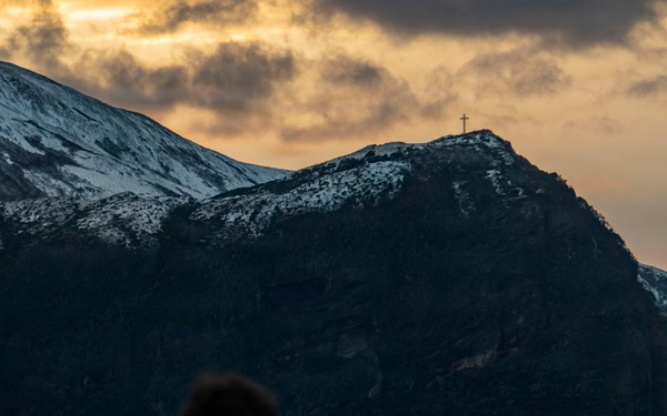 USS Nimitz Transits the Strait of Magellan