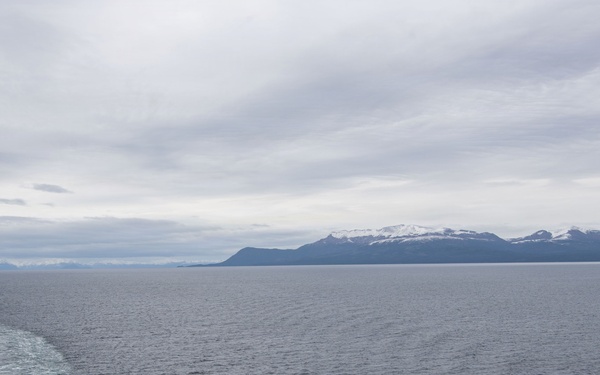USS Nimitz Transits the Strait of Magellan