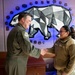 168th Wing Commander presents his Commander Coin to 354th Medical Group Airmen