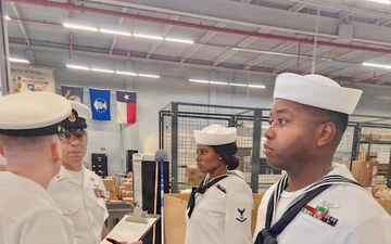 Summer whites inspection at NAS JRB Fort Worth