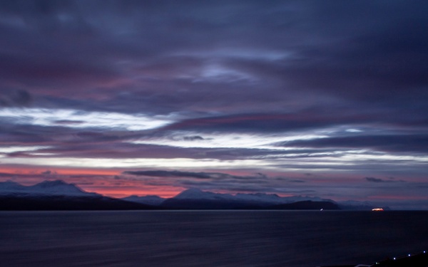 USS Nimitz Transits the Strait of Magellan