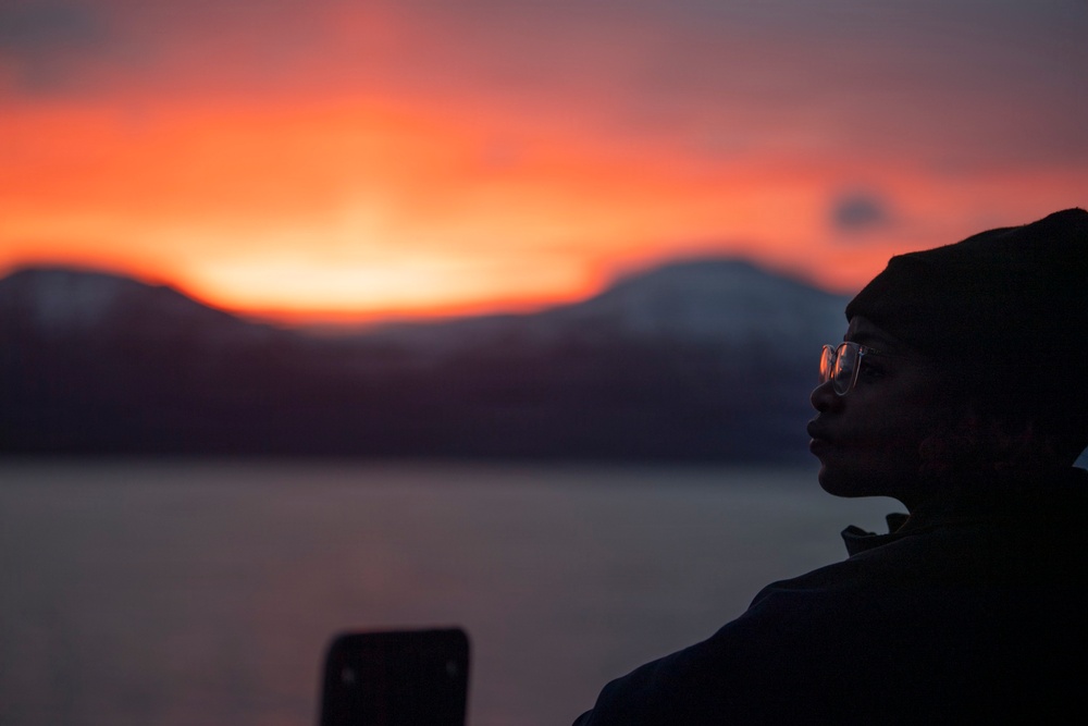 USS Nimitz Transits the Strait of Magellan