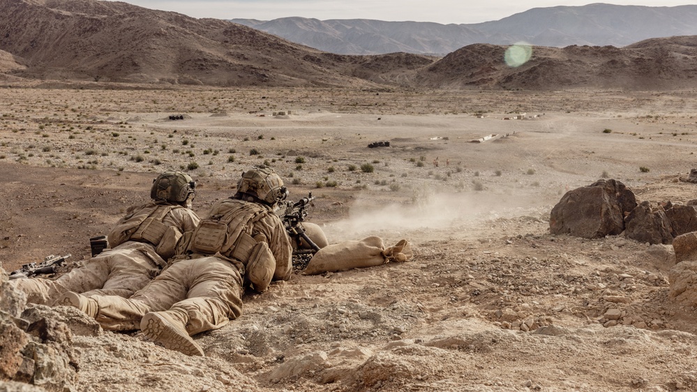 SLTE 2-26: 1st Battalion, 2nd Marine Regiment Machine gunners support platoon attacks
