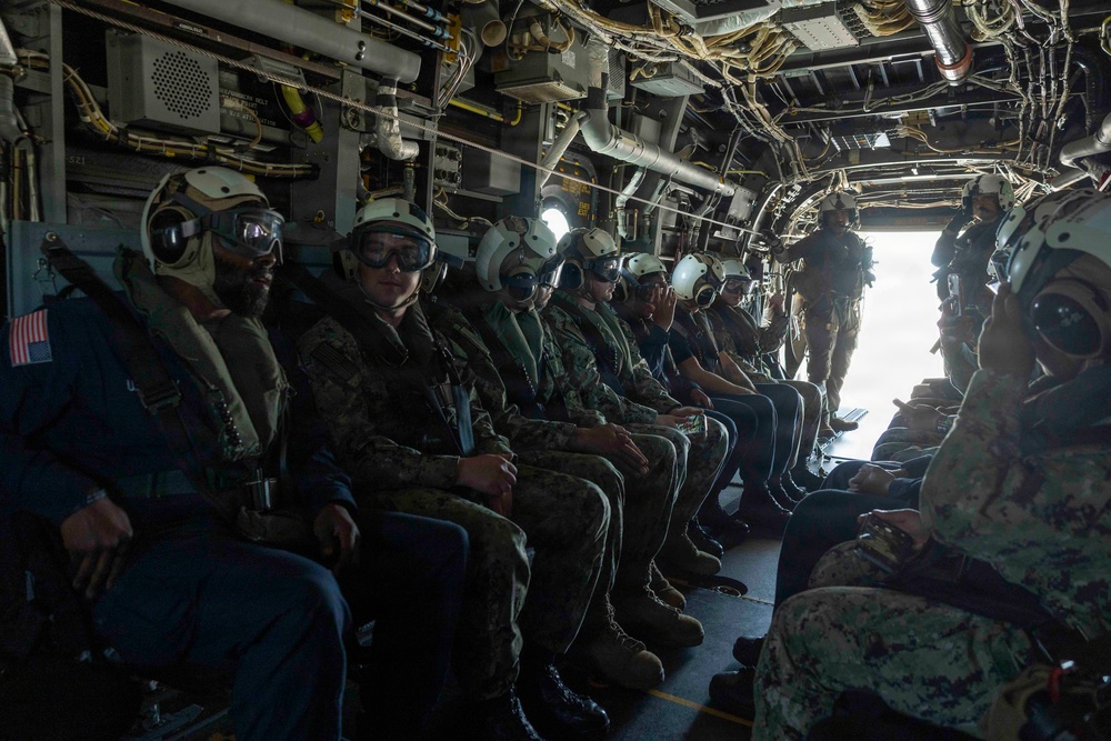 CNSL SAILOR OF THE YEAR CMV-22B OSPREY ORIENTATION FLIGHT