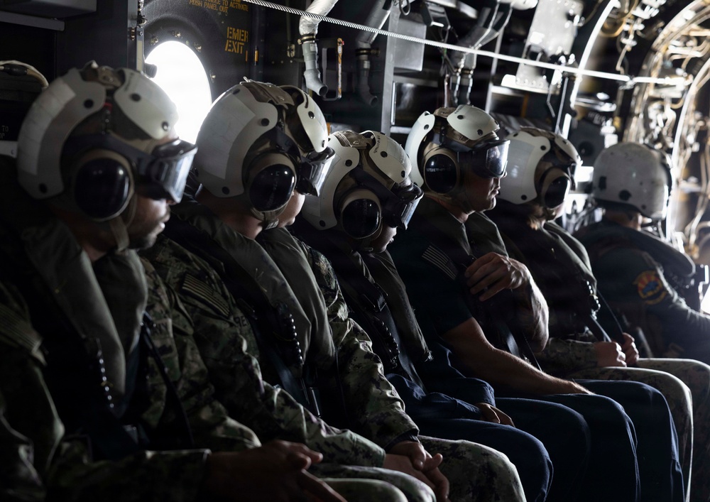 CNSL SAILOR OF THE YEAR CMV-22B OSPREY ORIENTATION FLIGHT
