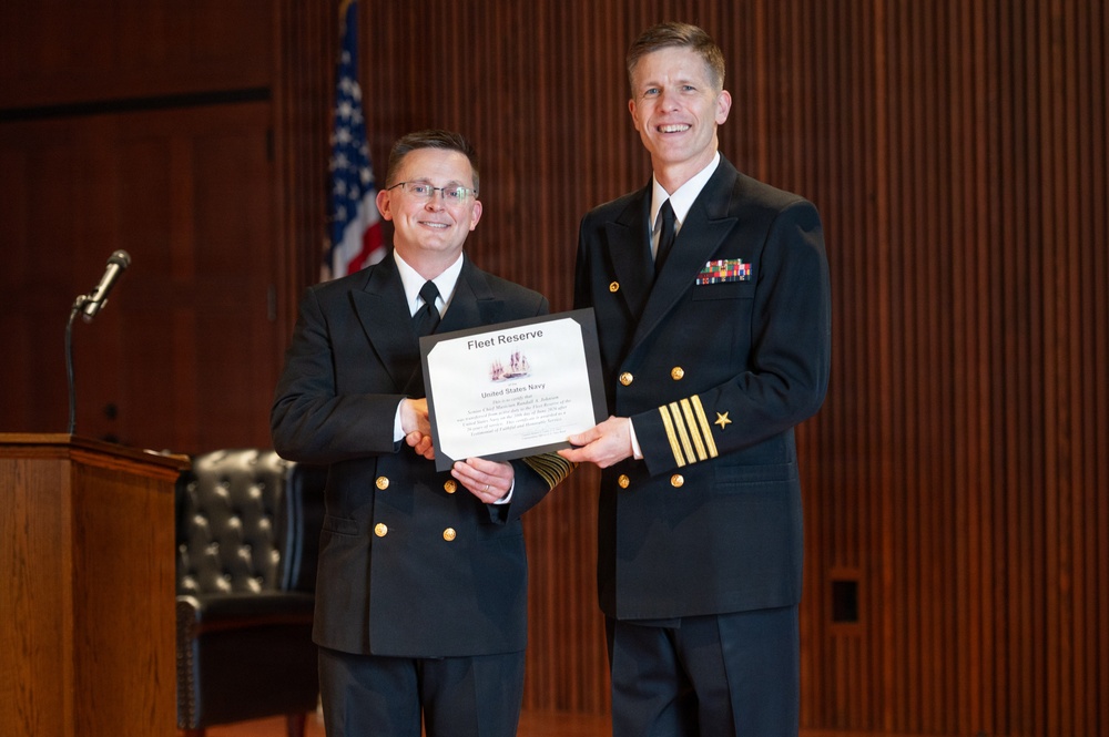 US Navy Band Hosts Retirement Ceremony for MUCS Randy Johnson