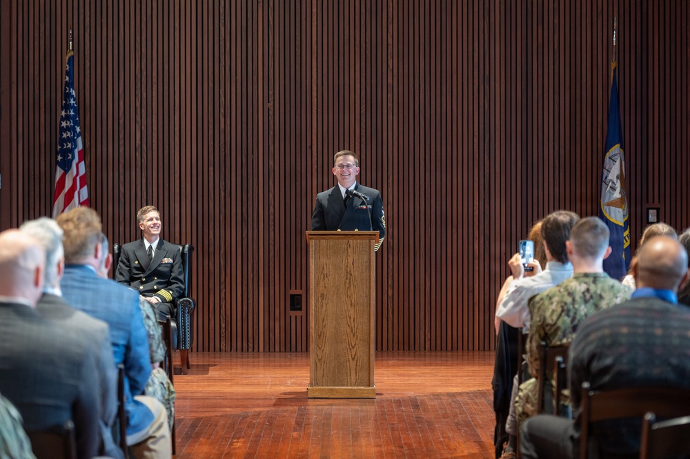 US Navy Band Hosts Retirement Ceremony for MUCS Randy Johnson