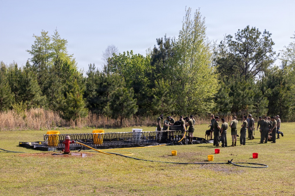 CBIRF Marines Participate in Animal Decontamination Training