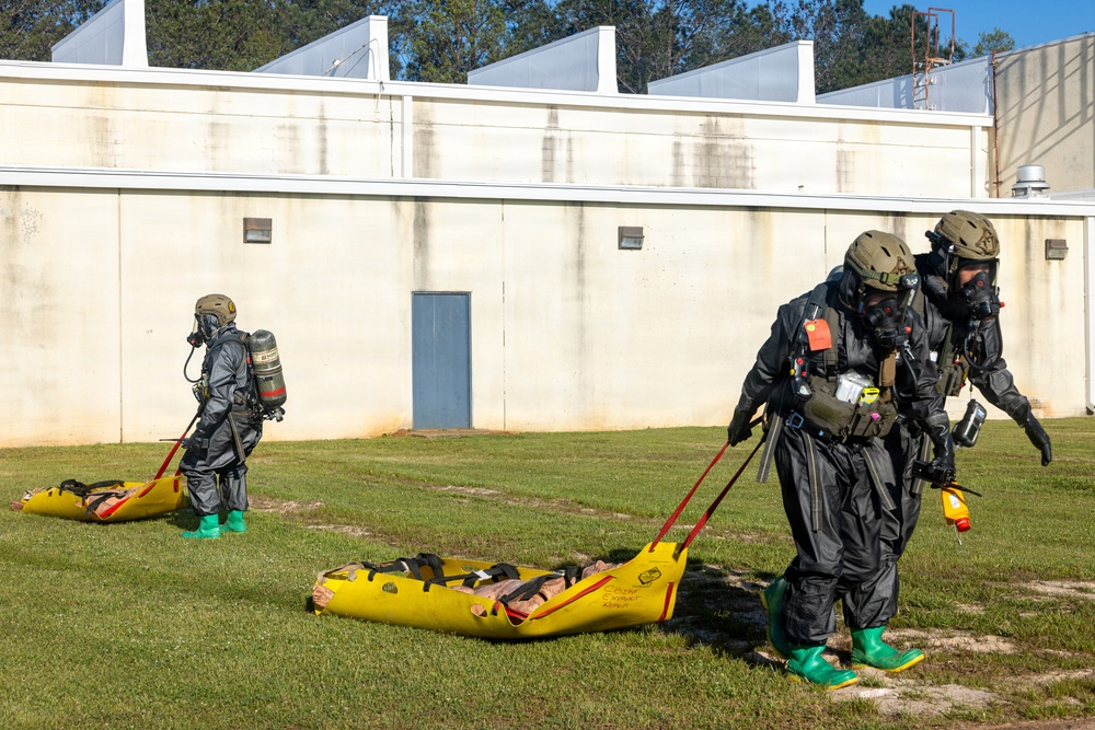 CBIRF Marines Respond to Simulated CBRN Threats During Training at Guardian Centers
