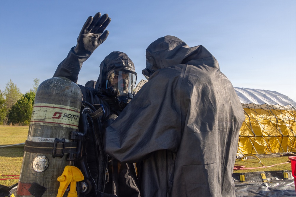 CBIRF Marines Respond to Simulated CBRN Threats During Training at Guardian Centers