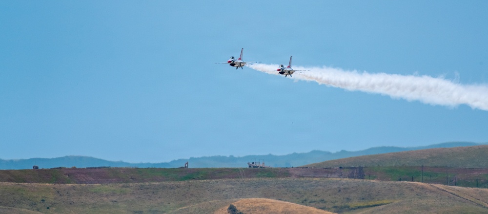 Travis conducts Wings Over Solano air show and open house