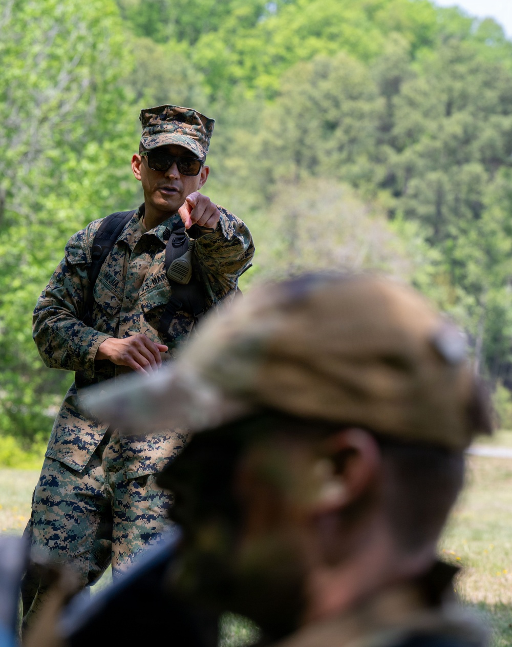 Airmen and Guardian leaders take on Marine Corps Base Quantico Challenge