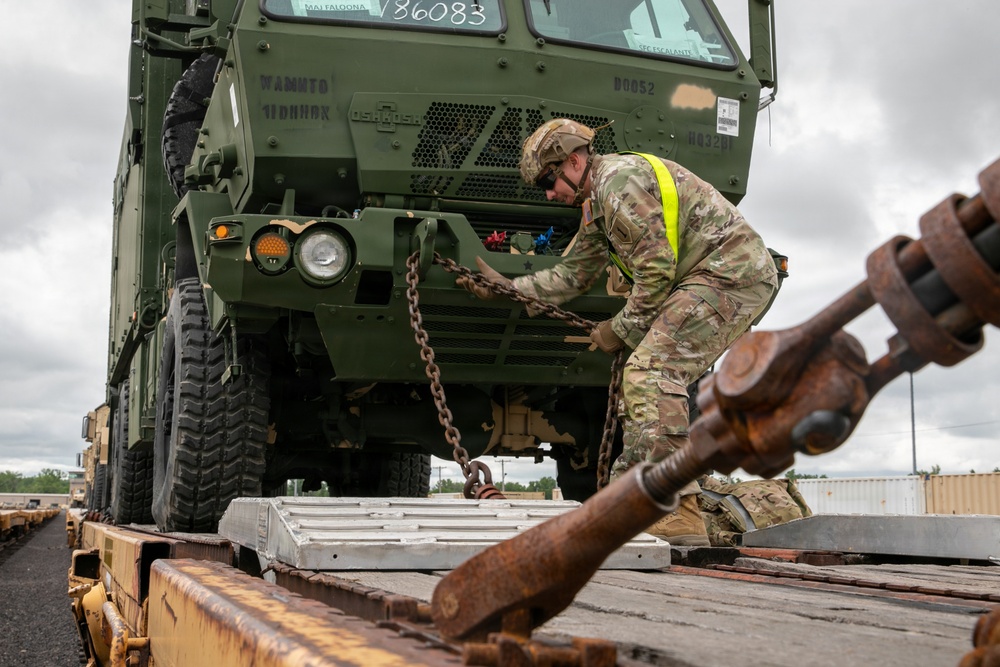 Headquarters and Headquarters Battalion, 1st Infantry Division Railhead Operations