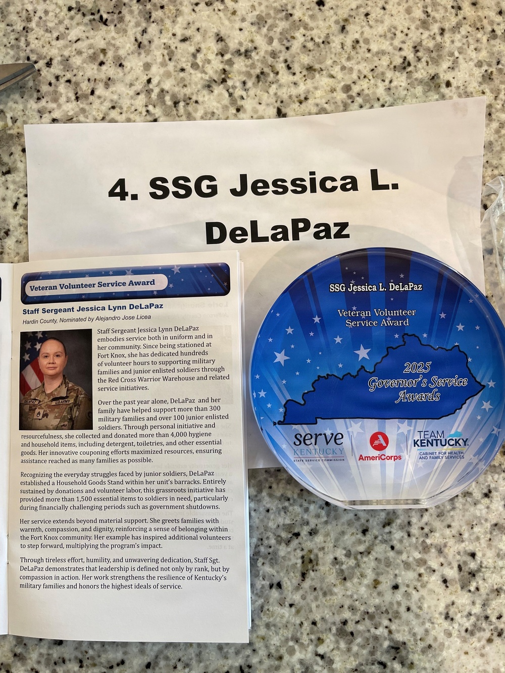 Volunteer spirit leads Soldier to help others and earn recognition at the 2026 Governor’s Service Awards