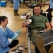 Lt. Col. Andrew Koch donates blood to save lives