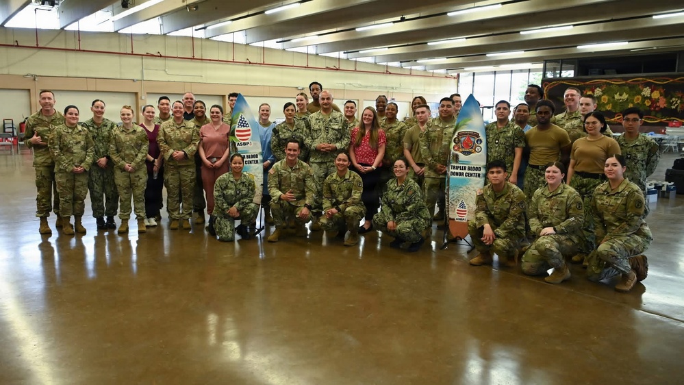 CAPT Samuel White kicks off the Pacific Pulse Blood Drive