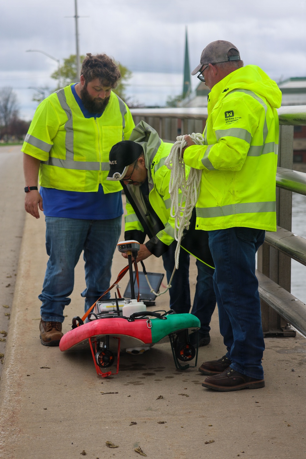 Chicago District measures flows in the Menasha channel following severe weather events