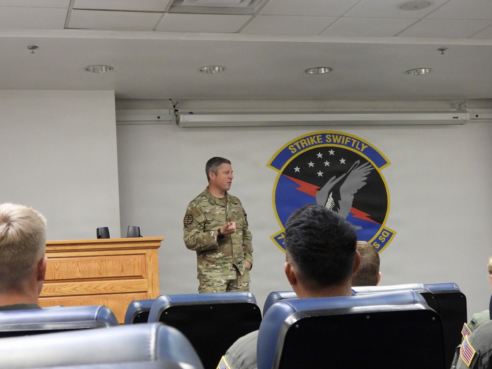 AFSOC Commander, Command Chief visit 58th SOW
