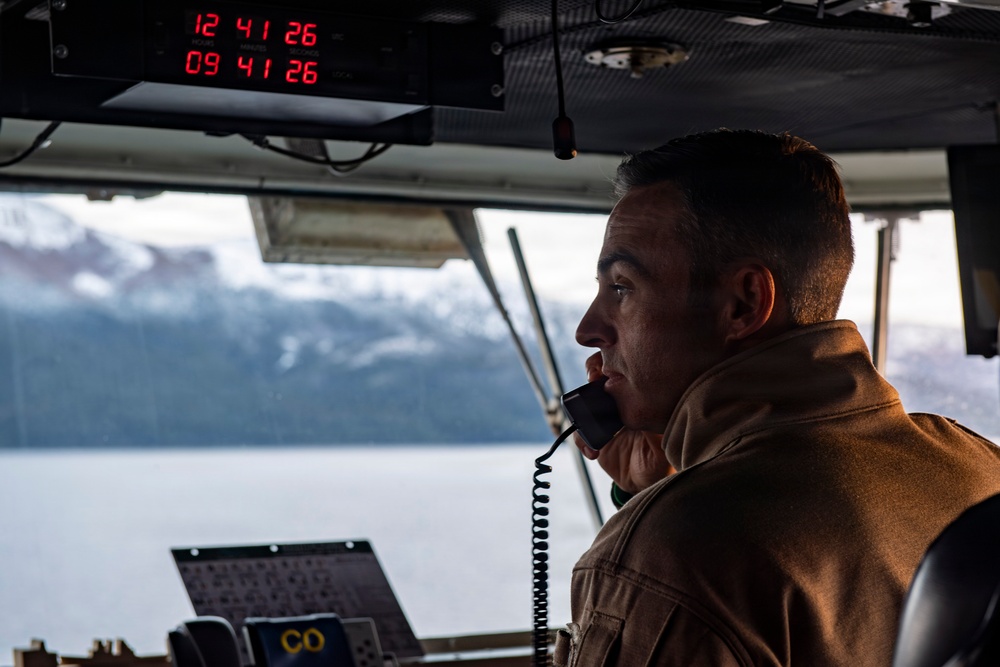 USS Nimitz Transits the Strait of Magellan