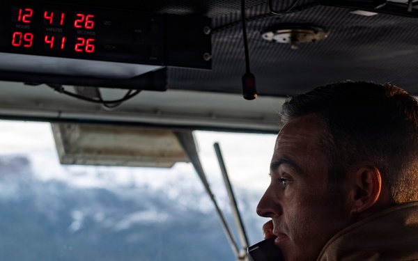 USS Nimitz Transits the Strait of Magellan