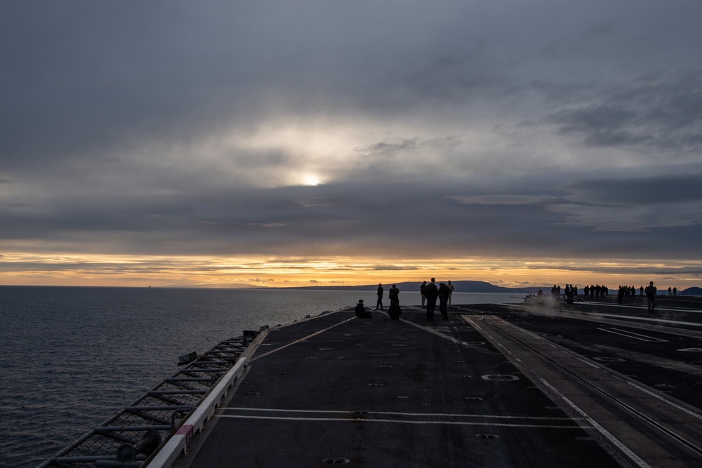 USS Nimitz Transits the Strait of Magellan