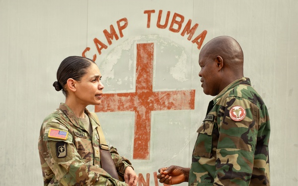 National guard team prepares for medical exercise in Liberia