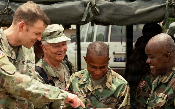 National guard team prepares for medical exercise in Liberia