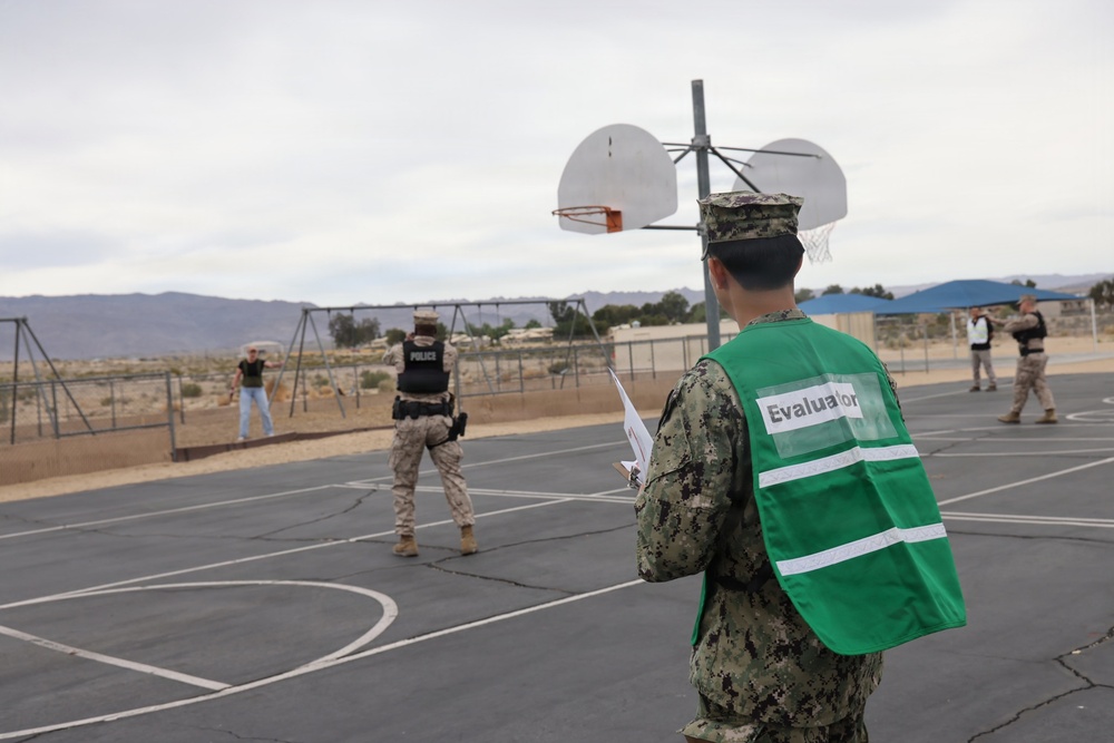 Sailor sharpens skills during active shooter drill at MCAGCC Twentynine Palms