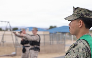 Sailor sharpens skills during active shooter drill at MCAGCC Twentynine Palms