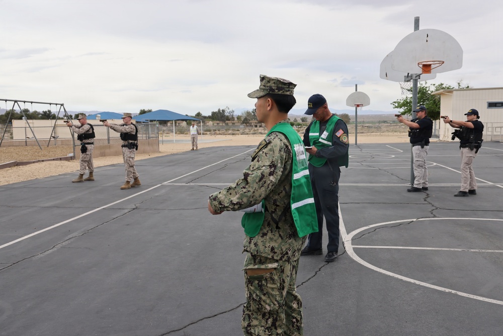 Sailor sharpens skills during active shooter drill at MCAGCC Twentynine Palms
