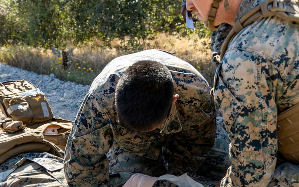 U.S. Marines take the wheel during JLTV operator course