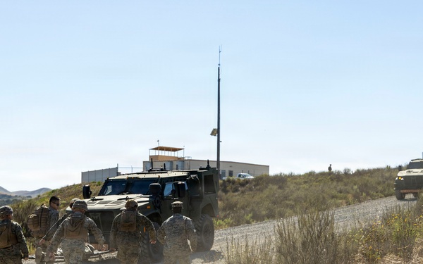 U.S. Marines take the wheel during JLTV operator course